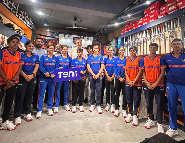 Cricketershop Hosts Exclusive Tenxu Cricket Shoes Event with Chief Guest With UTCA President Mr Sanjay Tandon and UTCA Women's Cricket Team!