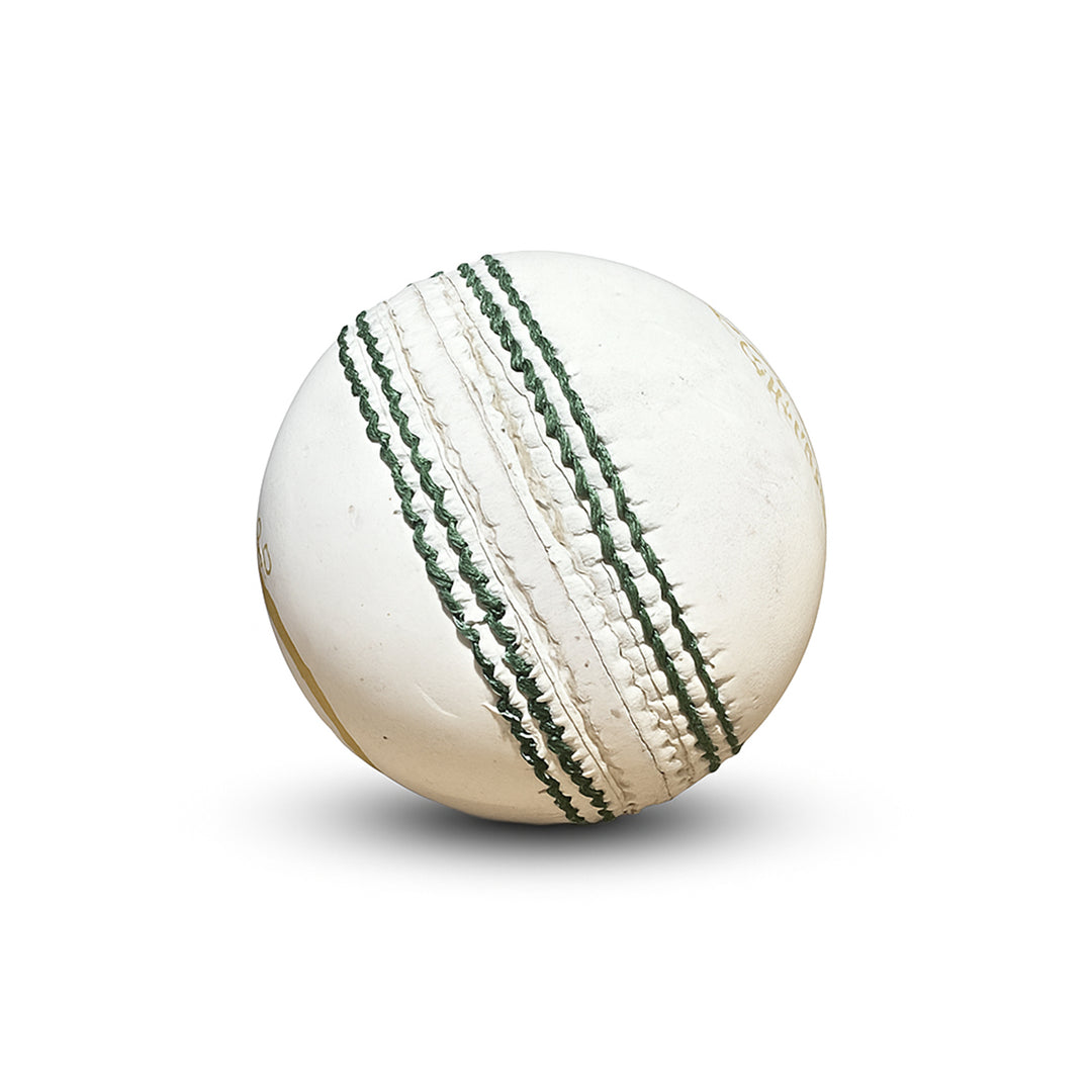 Gortonshire Leather Heavy Cricket Ball White 250-300 Grams@front view 2