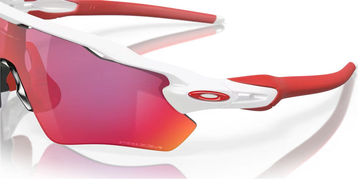 Oakley Radar EV XS Path Matte Black Prizm Ruby Cricket Sunglasses @ Side View 2