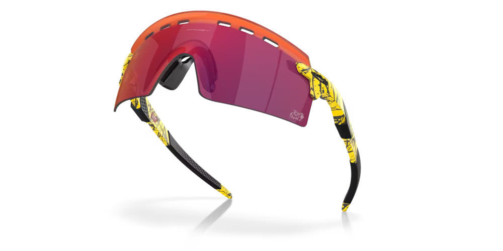 Oakley Encoder Strike Vented TDF Splatter Prizm Road Cricket Sunglasses @ Front Side View