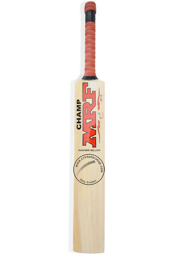 MRF Champ Kashmir Willow Cricket Bat Size@ Front View