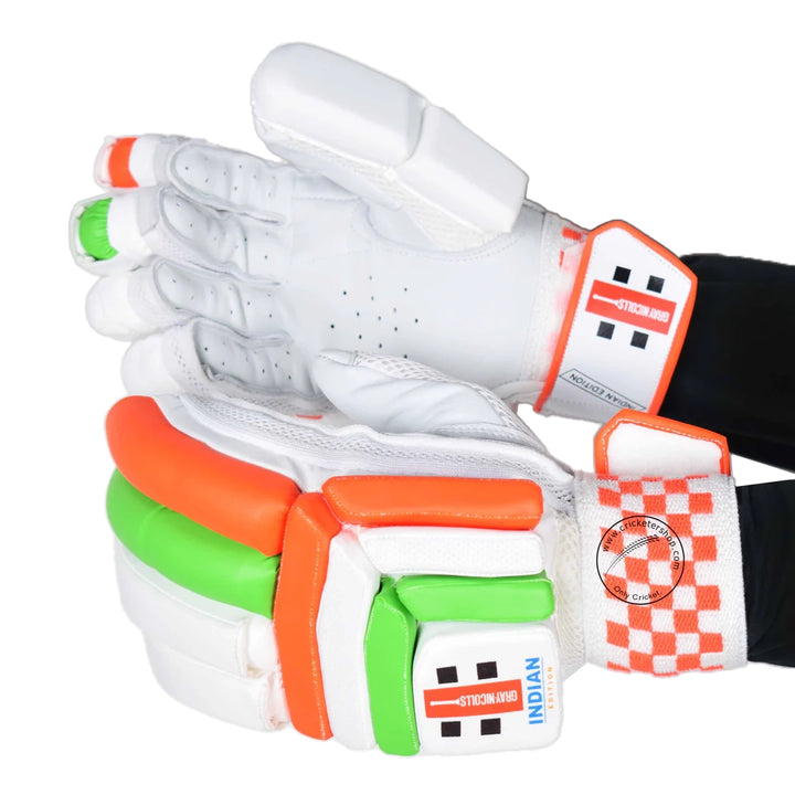 Gray Nicolls GN Indian Cricket Batting Gloves Mens Size