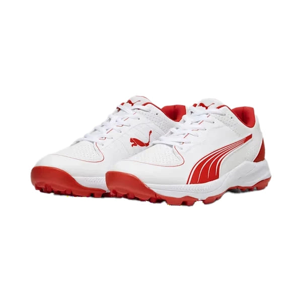 Puma 24 FH 10769901 Cricket Rubber Shoes Red White Size