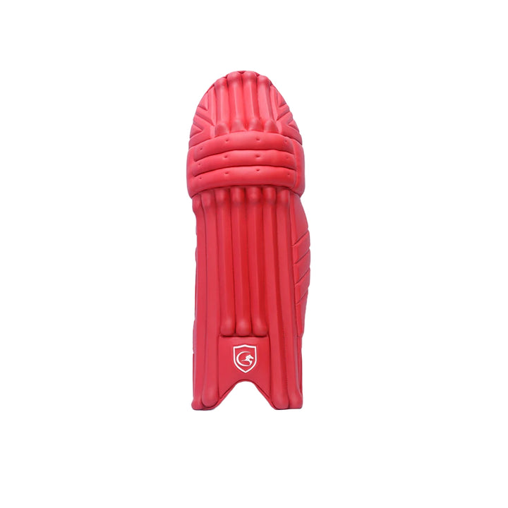 Gortonshire Armour Red Colored Cricket Batting Leg Guard Pads Mens Size