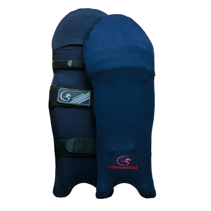 Gortonshire Cricket Pads Colored Skins Navy Blue