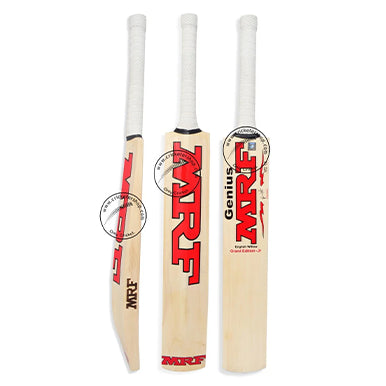 MRF Genius Grand Edition Junior English Willow Cricket Bat Size Harrow