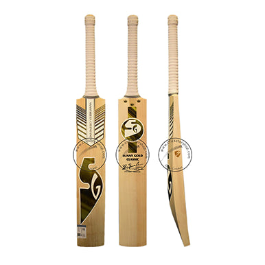 SG Sunny Gold Classic English Willow Cricket Bat Size SH (With Sensor)