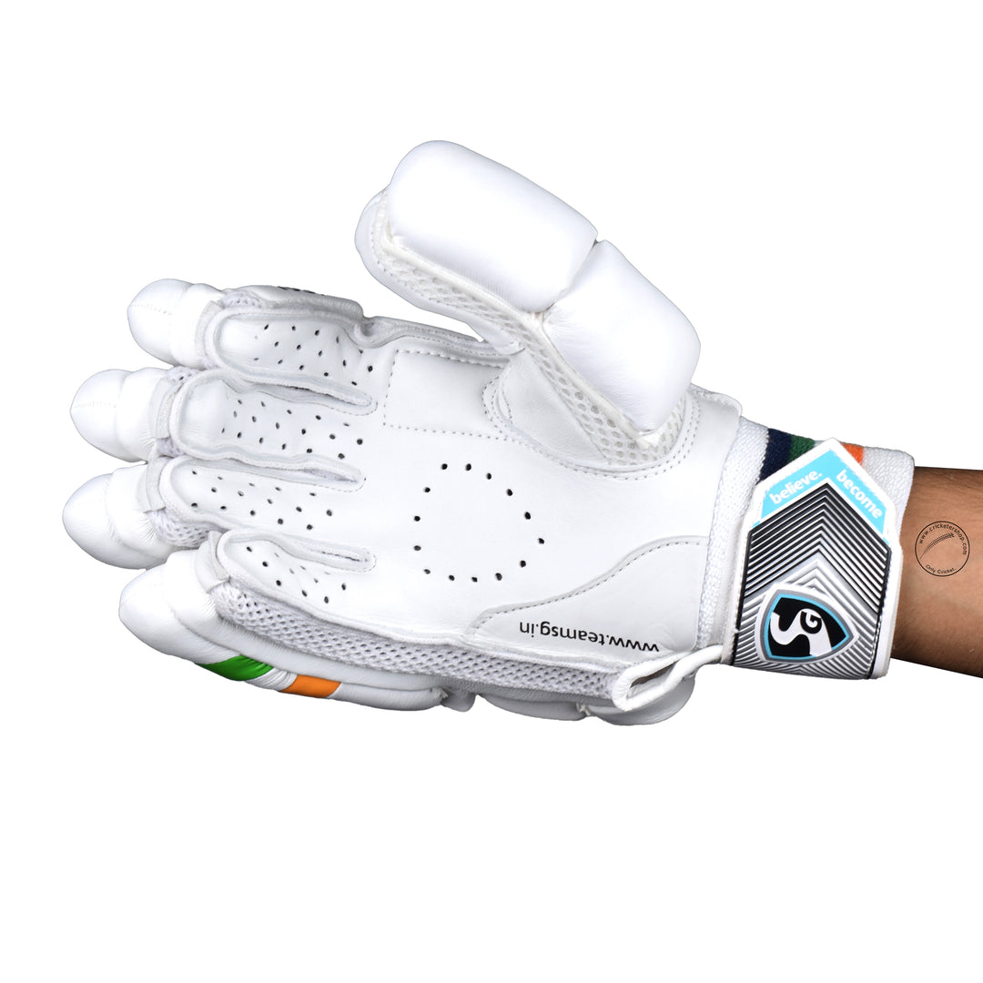 SG Test Indian Tri Colour Cricket Batting Gloves Mens Size