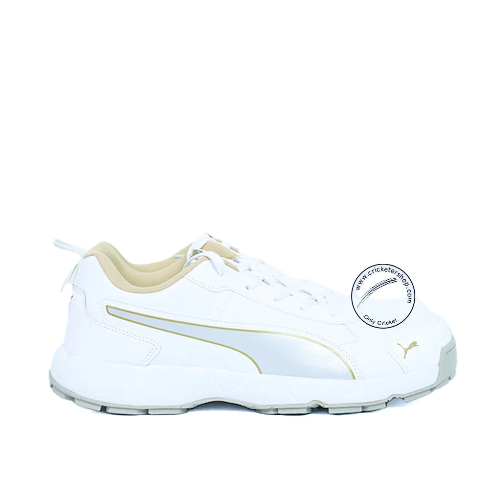 Puma Classicat 107807 01 Cricket Rubber Shoes White Gold size