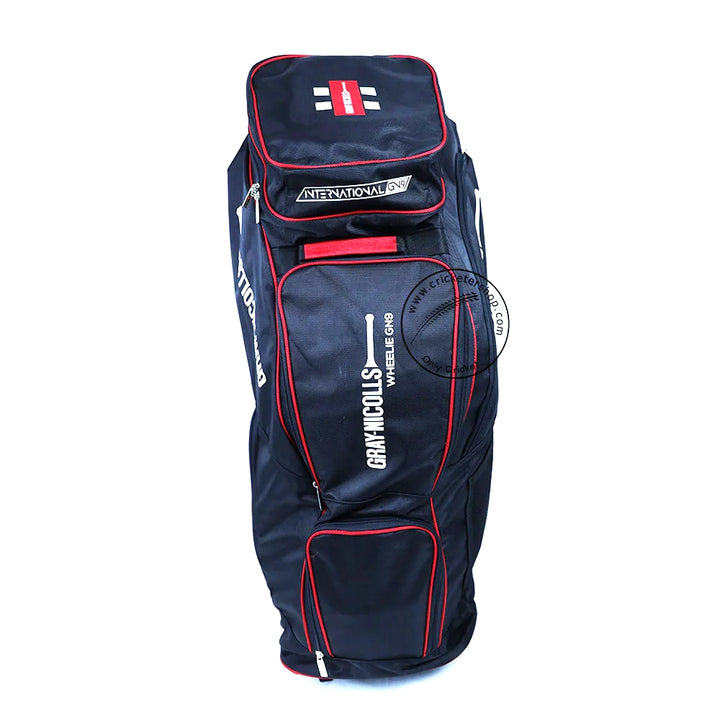 Gray Nicolls GN 9 International Wheelie Cricket Duffle Kitbag Black