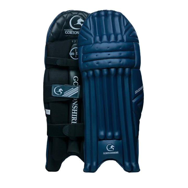 Gortonshire Armour Navy Blue Colored Cricket Batting Leg Guard Pads Mens Size