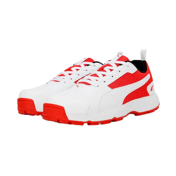 Puma 22 FH 10780602 Cricket Rubber Shoes Red White Size