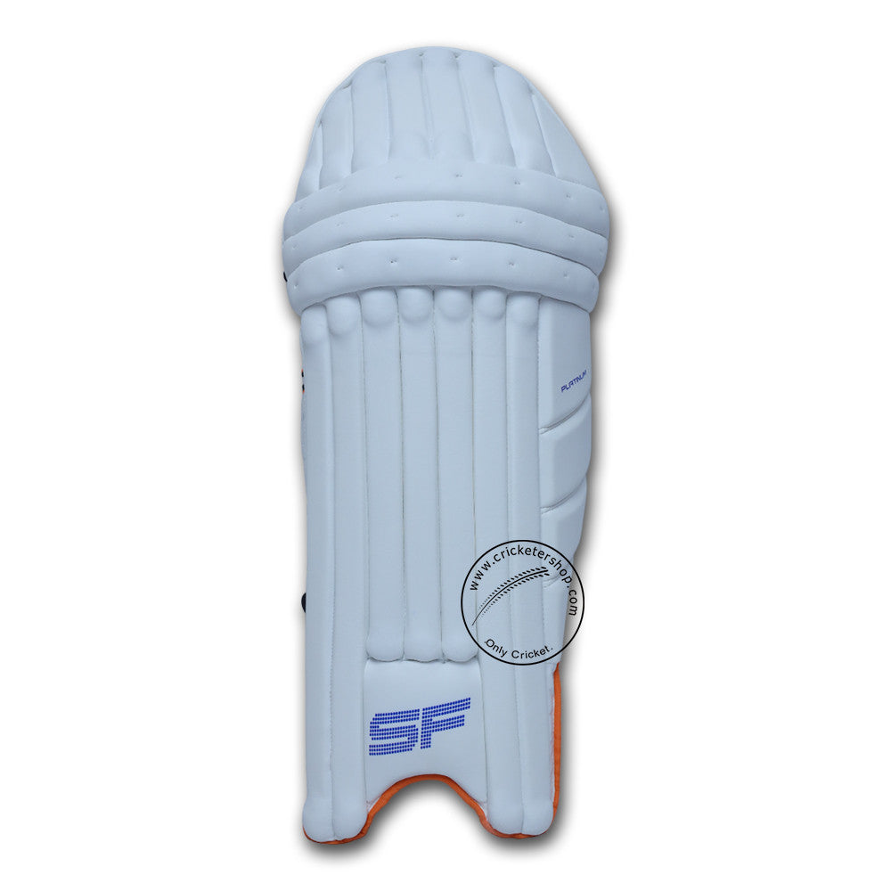 SF Platinum Cricket Batting Leg Guard Pads Mens Size@Front View