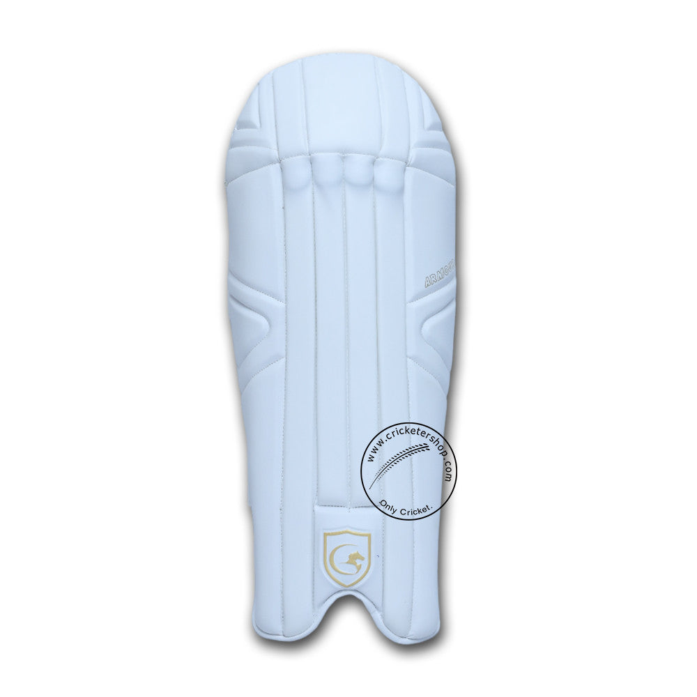 Gortonshire Armour Wicket Keeping Leg Guard Mens Size@Front View