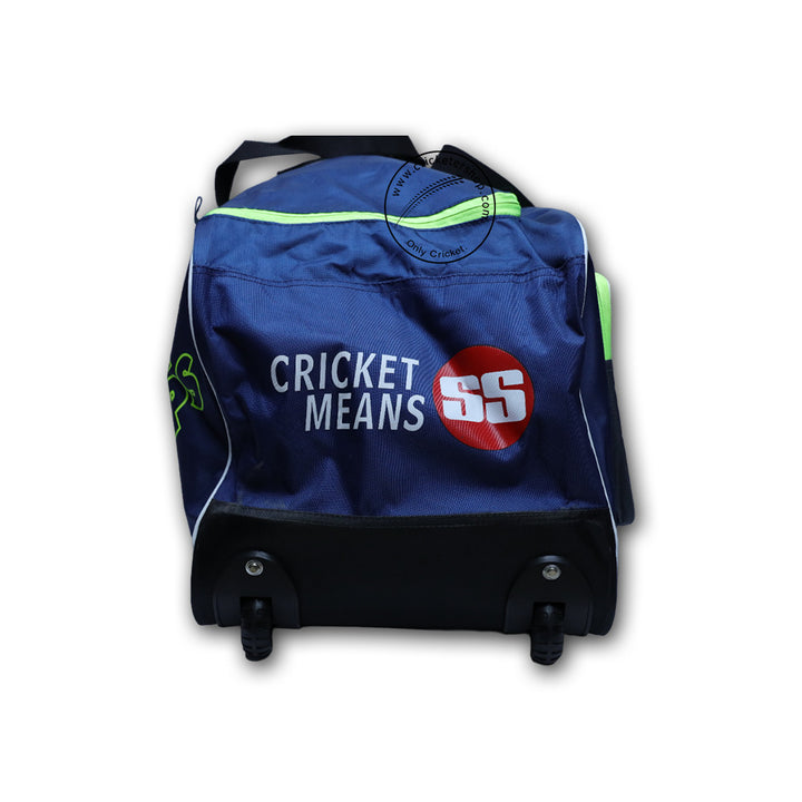 SS Blaster Lime Cricket Kit Bag With Wheel@Side 3 View