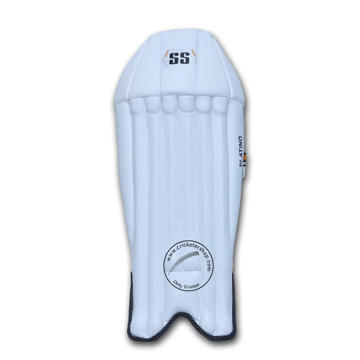 SS Platino Cricket Wicket Keeping Leg Guard Pads @Front view