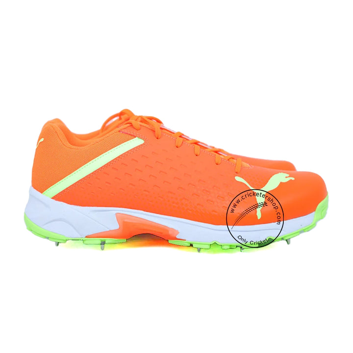 Puma 22 FH 10729902 Cricket Spike Shoes Orange Lime Size