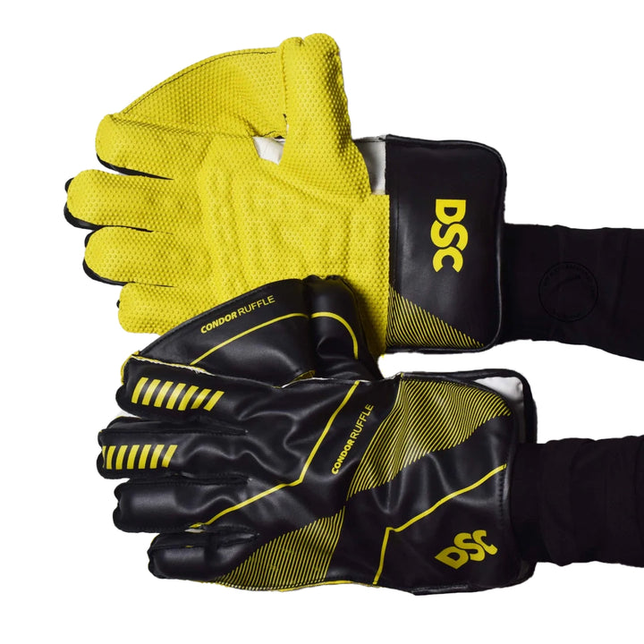 DSC Condor Ruffle Wicket Keeping Gloves Mens Size