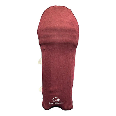 Gortonshire Cricket Pads Colored Skins Maroon