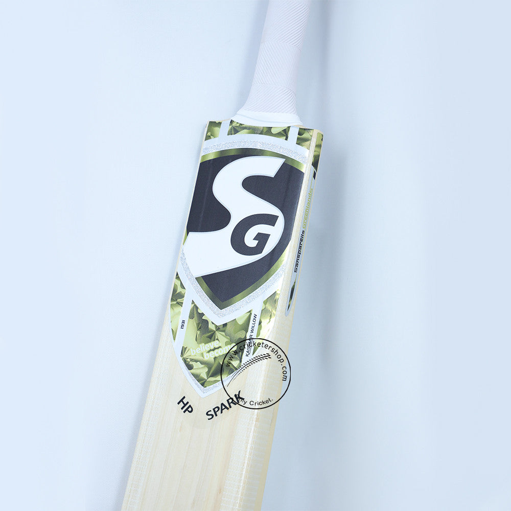 SG HP Spark Kashmir Willow Cricket Bat Size @ Face View