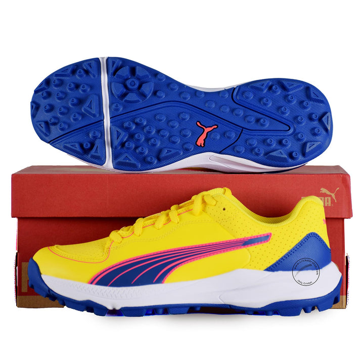 Puma 24 FH 10769904 Cricket Rubber Shoes Pele Yellow Clyde Royal Orchid