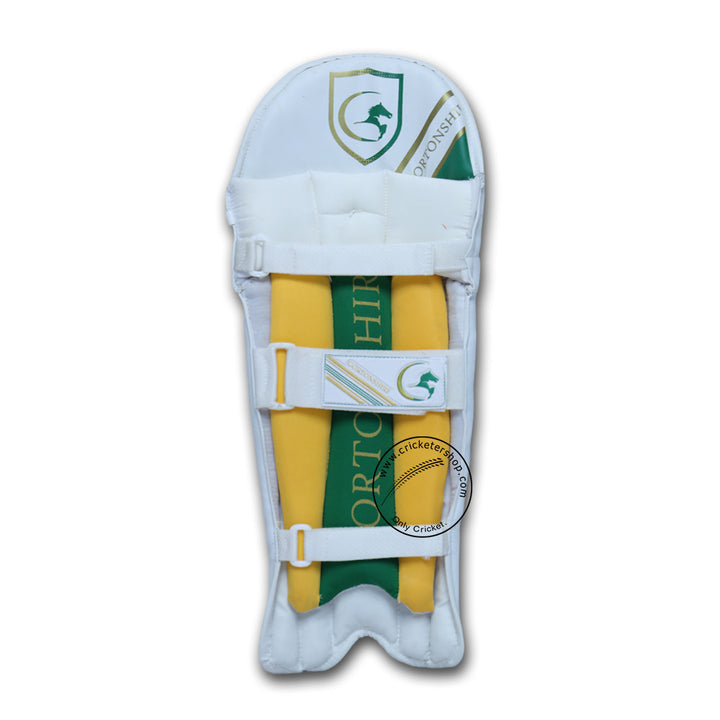 Gortonshire Star Kids Cricket Batting Leg Guards Size@Back View