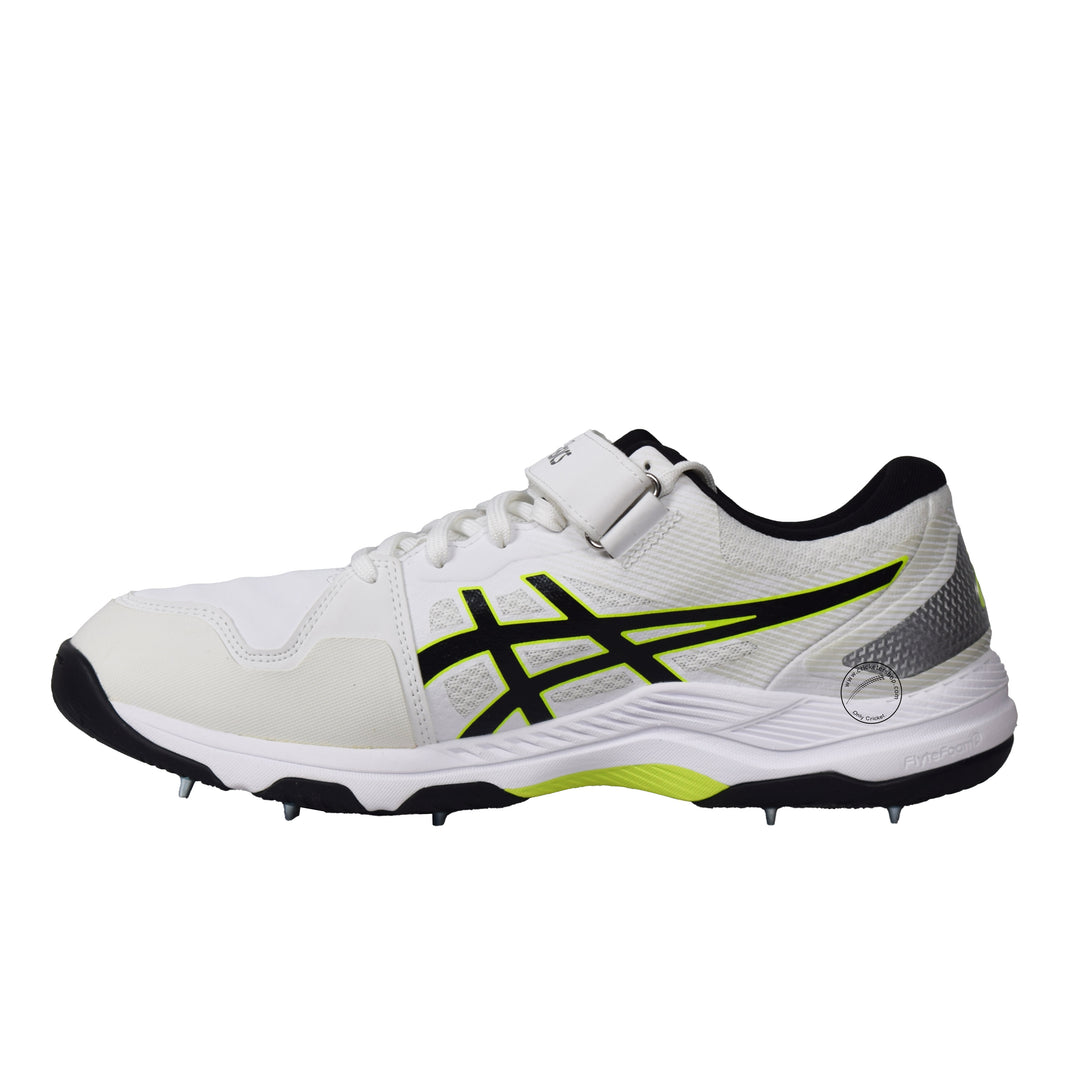 Asics GEL Speed Menace FF White/Black Cricket Spikes Shoes