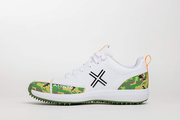 PAYNTR X Spikes Cricket Shoes Camo