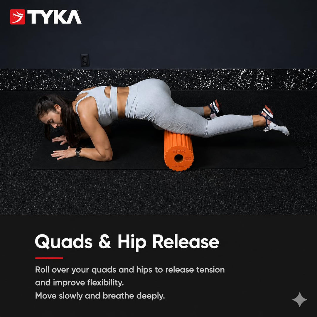 51WPITyka Groove Massage Roller Medium @ Orange 4
