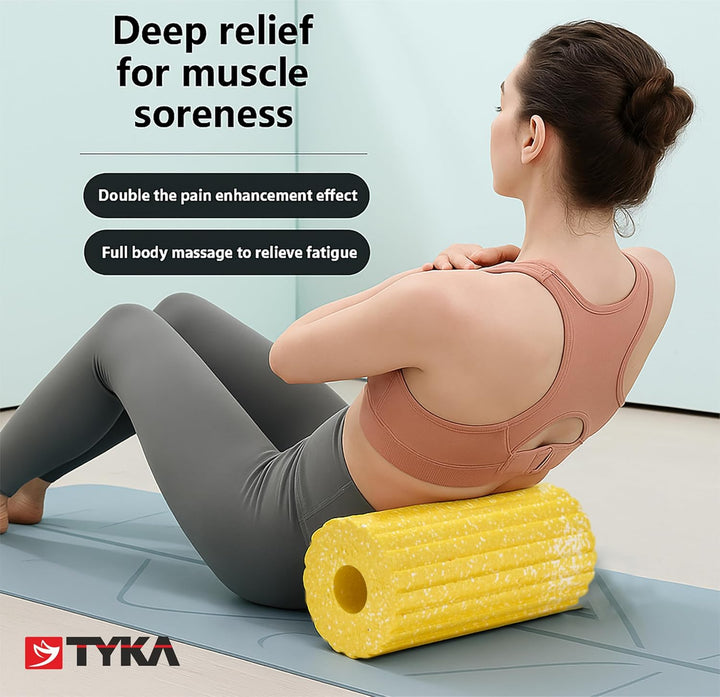 51WPITyka Groove Massage Roller Medium @ Yellow 6