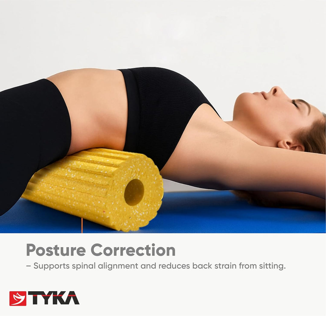 51WPITyka Groove Massage Roller Medium @ Yellow 8