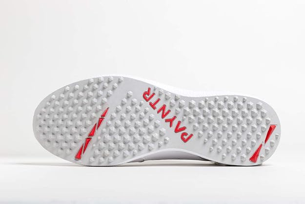 PAYNTR V Rubber Cricket Shoes All White Pimple