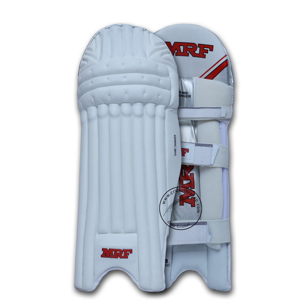 MRF Game Changer Cricket Batting Leg Guard Mens Size@Composite View