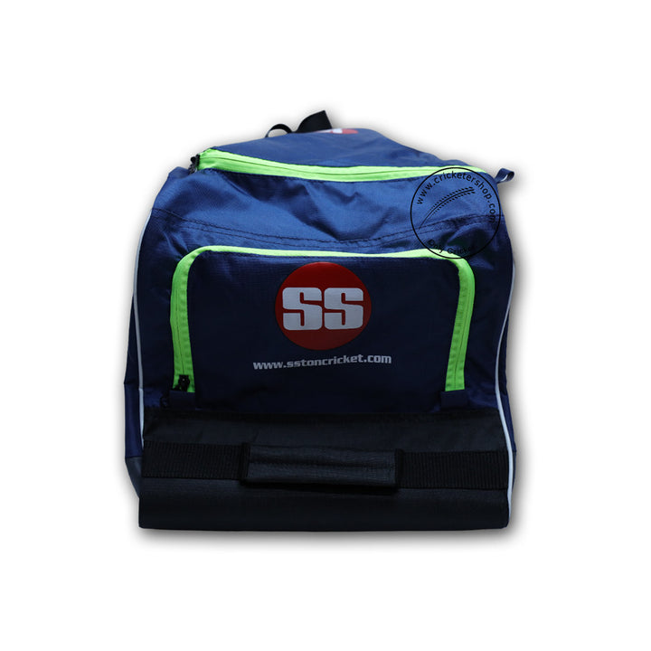 SS Blaster Lime Cricket Kit Bag With Wheel@Side 4 View