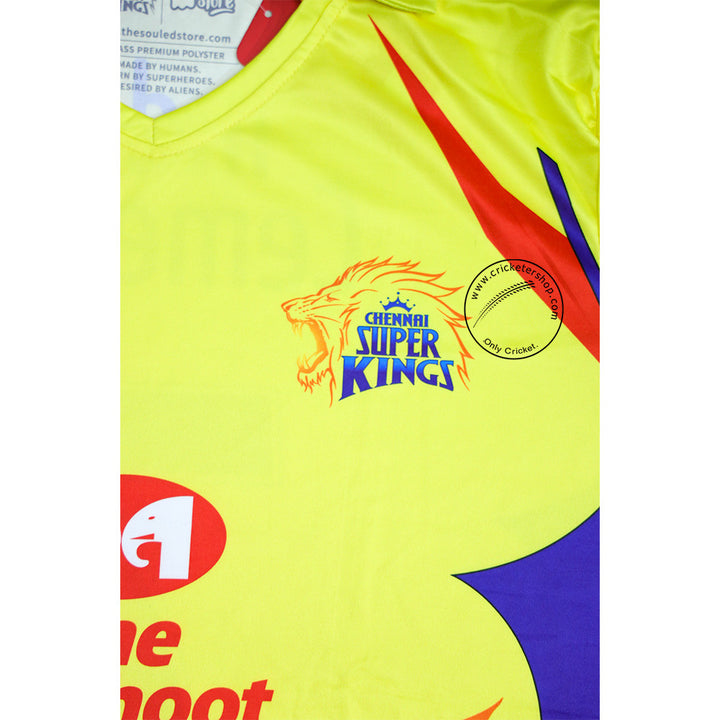 IPL Match Jersey CSK @ Close Up View