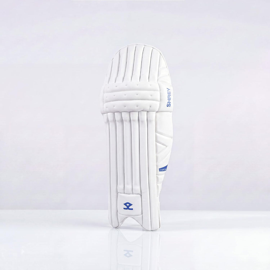 Shrey Chroma Cricket Batting Leg guard White Royal Blue Mens Size