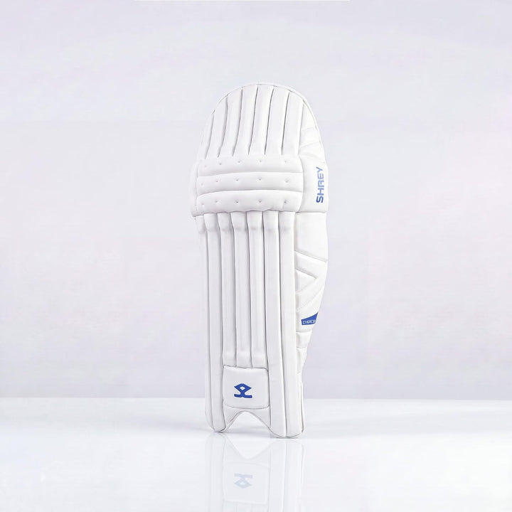 Shrey Chroma Cricket Batting Leg guard White Royal Blue Mens Size