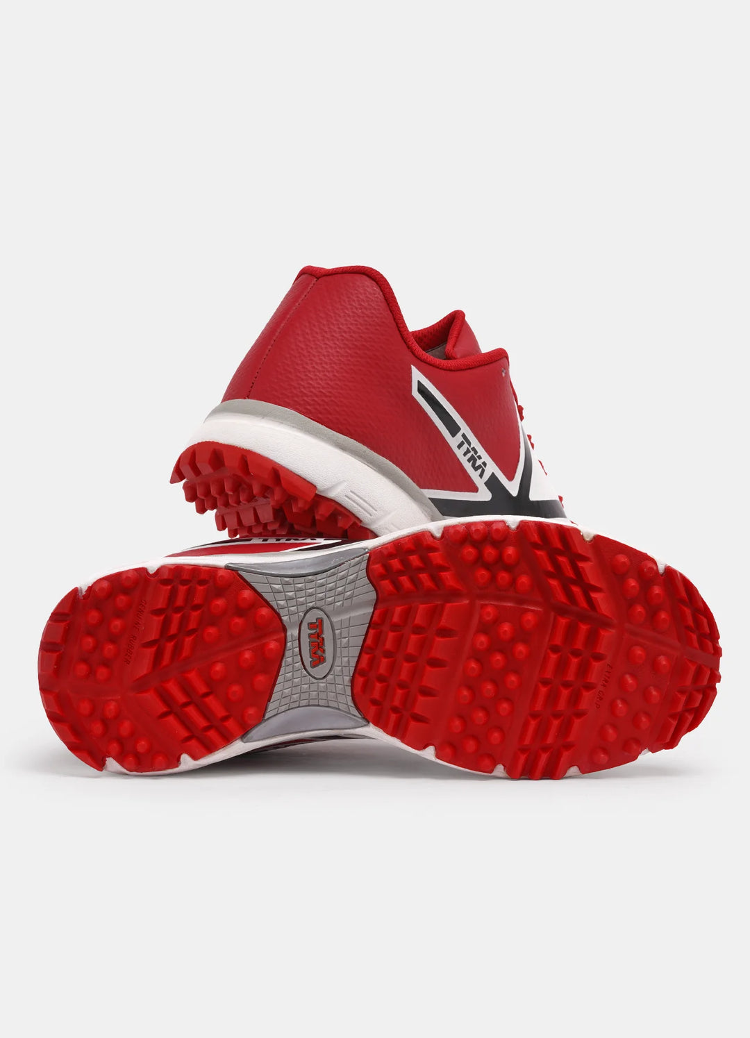 Tyka Champ 16 Rubber Cricket Shoes White Red