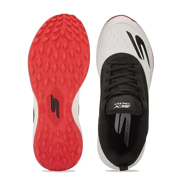 Skechers 214205ID WBRD Cricket White Black Red Shoes Size