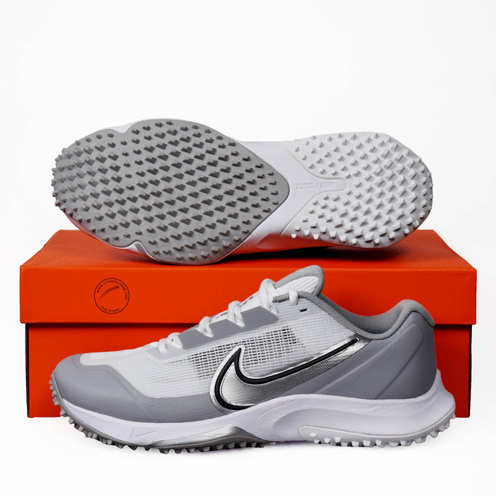 Nike Vapor Drive 2 Rubber Cricket Shoes White and Silver