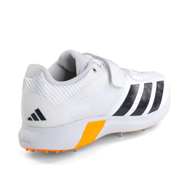 Adidas Adi Power Incurza Spike White Black Cricket Shoes @ Back Side View 4