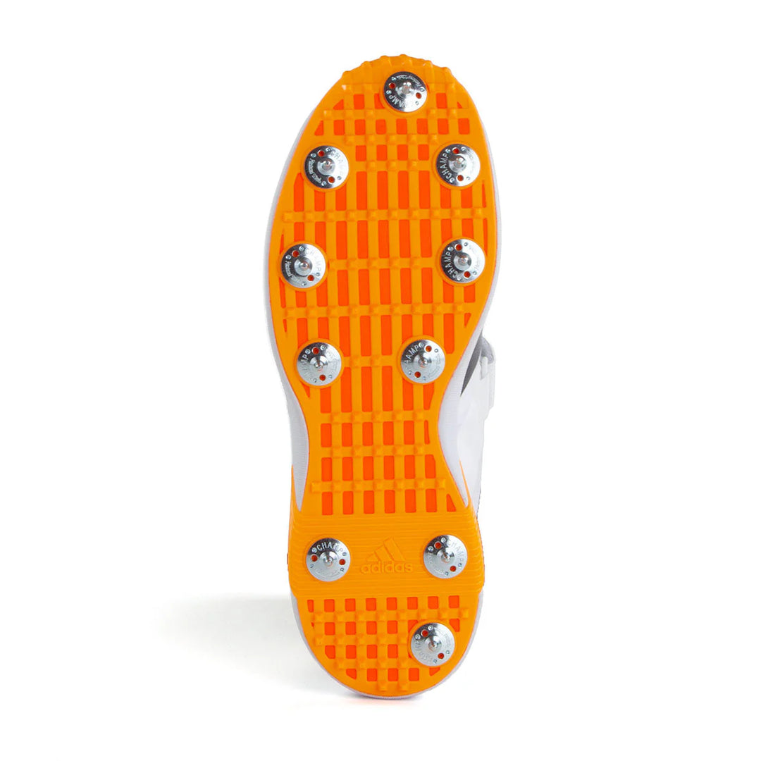 Adidas Adi Power Incurza Spike White Black Cricket Shoes @ Sole View