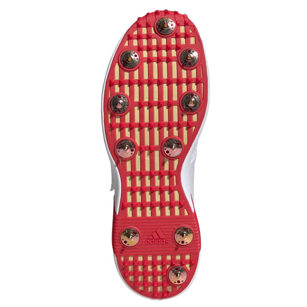 Adidas Adi Power Vector 20 Spikes Cricket Shoes Red and Gold