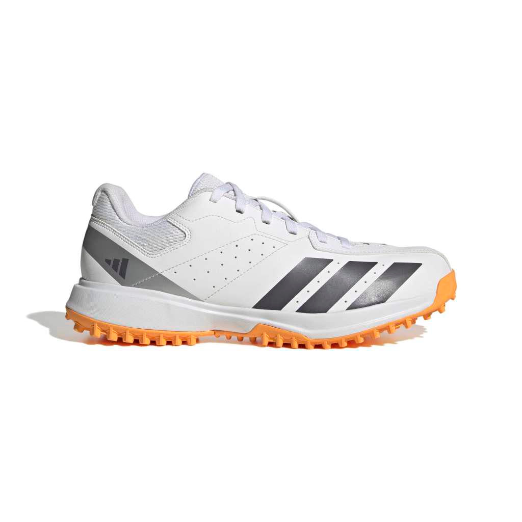 Adidas Howzat White Black Orange Rubber Cricket Shoes @ Side Side
