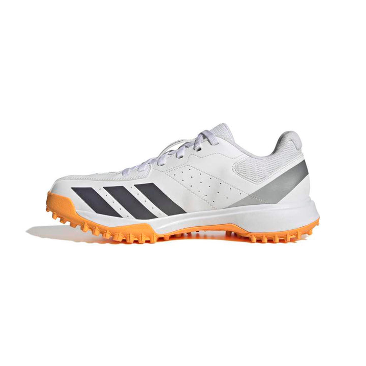 Adidas Howzat White Black Orange Rubber Cricket Shoes @ Side Side 2