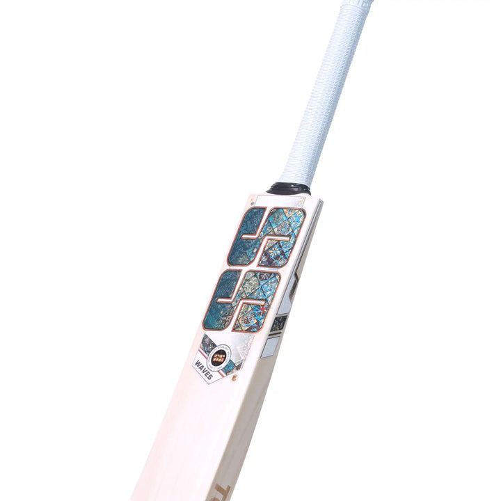 SS Waves English Willow Cricket Bat Size SH@front view9