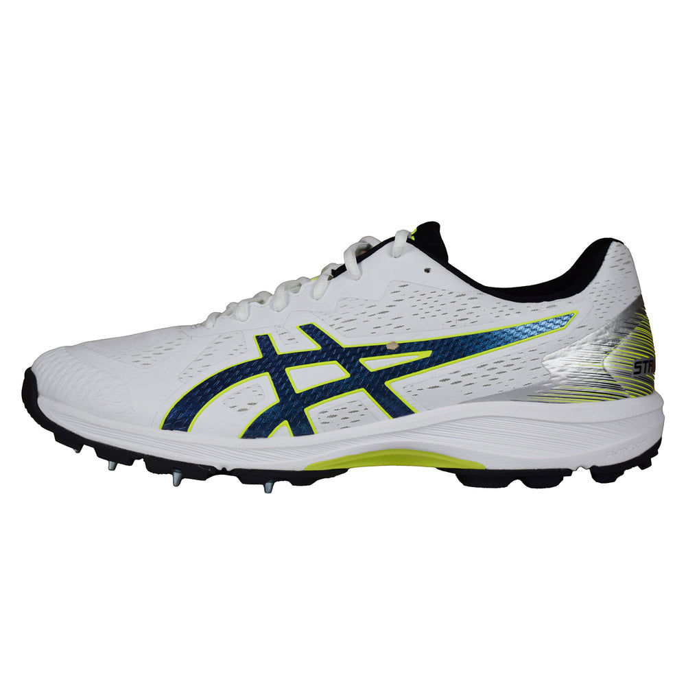 AsicsStrikeRateFFWhiteBlackCricketShoesSize@Inner side