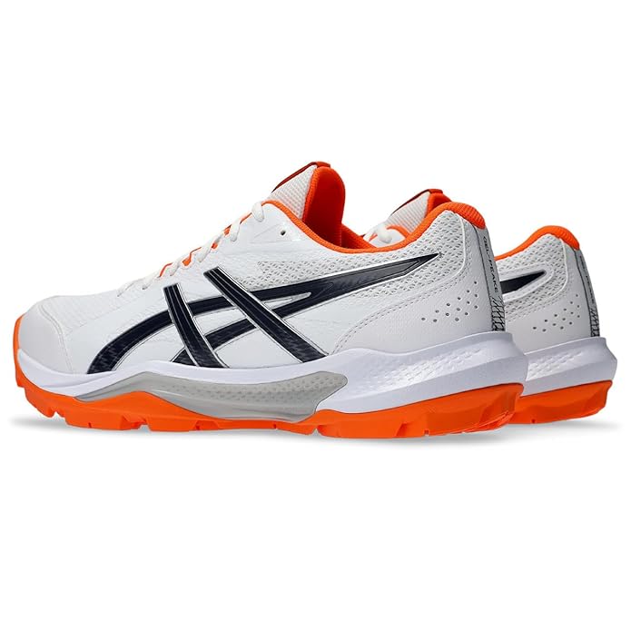 Asics GEL Peake 3 Cricket Shoes White Midnight @ Sole View 3