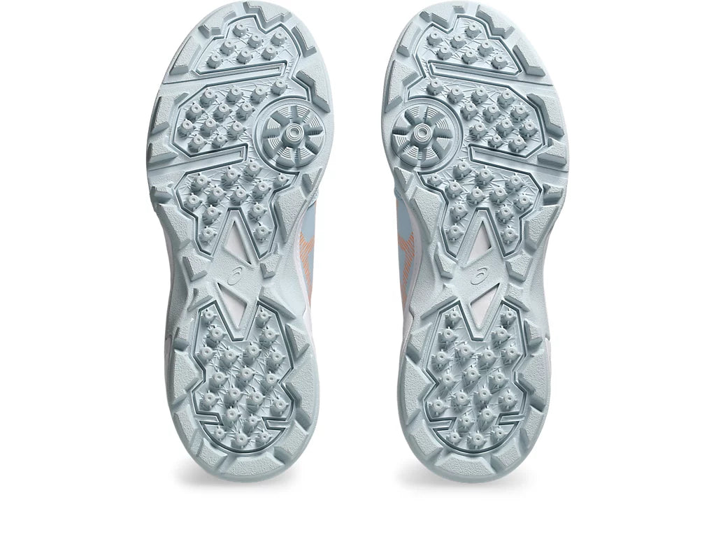 Asics Gel Peake 2 GS Rubber Kids Cool Gray Bright Sunstone Shoes Size@front view5