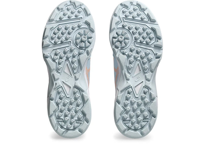 Asics Gel Peake 2 GS Rubber Kids Cool Gray Bright Sunstone Shoes Size@front view5